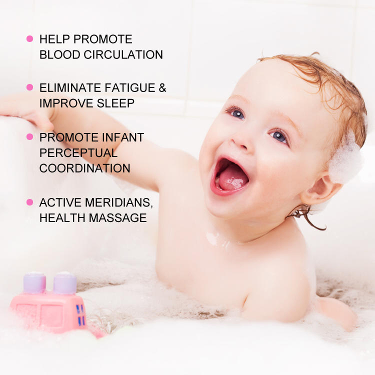 Cepillos de baño de silicona de limpieza de masaje exfoliante de cuerpo de bebé de mano respetuosos con el medio ambiente
