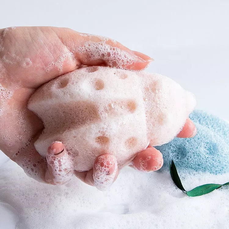 Esponjas de baño konjac para limpieza corporal de bebé, exfoliantes suaves, suaves, orgánicos, respetuosos con el medio ambiente