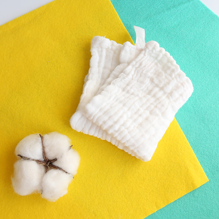 Toalla de tela de gasa para bebé suave y absorbente de algodón orgánico para recién nacido