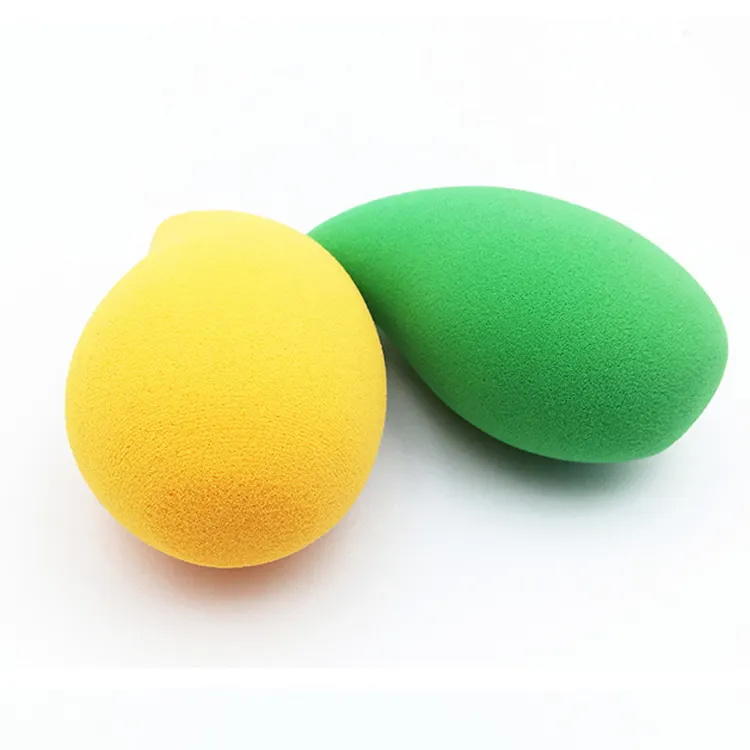 Mango Shape Powder Puff Beauty Egg Wet and Dry Soft Makeup Egg