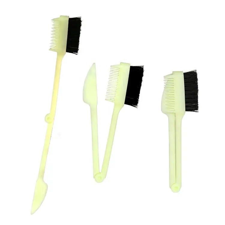 Herramientas para peinar el cabello ABS 3 en 1 Cepillo de borde plegable con peine