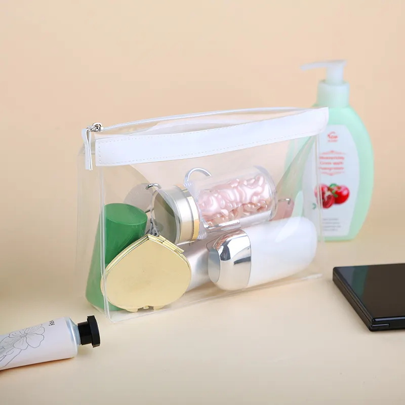 Bolsa de maquillaje cosmético portátil Eva con cremallera